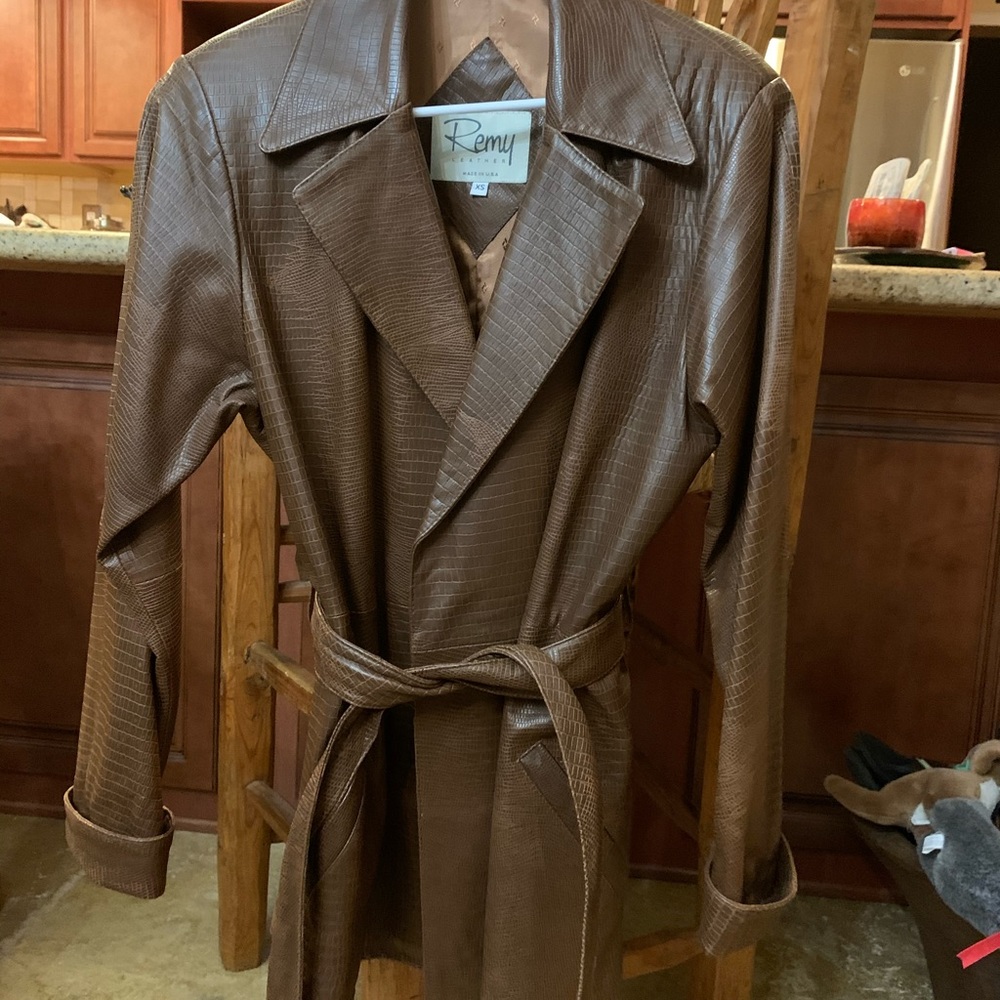 Beautiful slightly snake  leather jacket